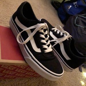 Low top vans. Size 8